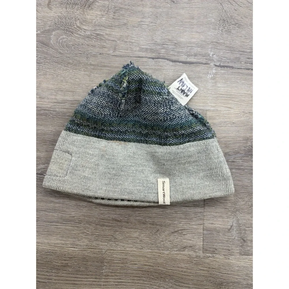 Smartwool Kids Merino Wool Beanie Youth Fair Isle Snowflake Ski Hat Green